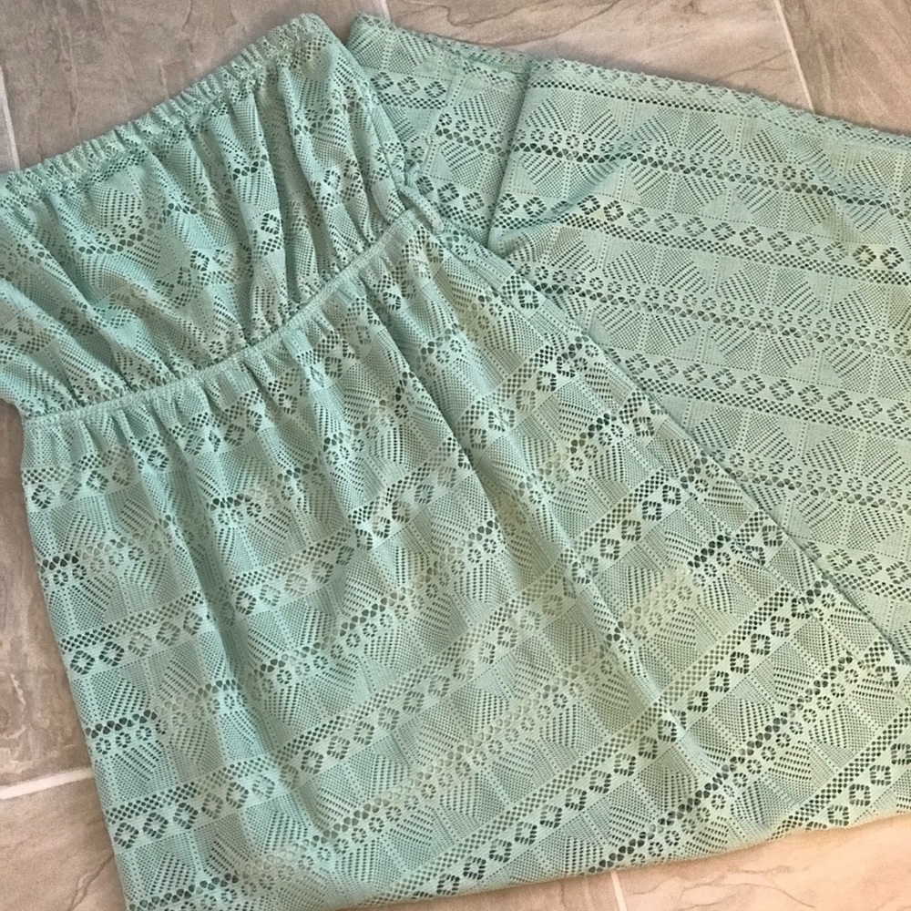 Sheer Bottom Maxi Dress